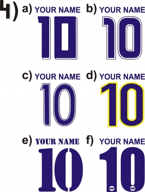 4) Name & Number Styles